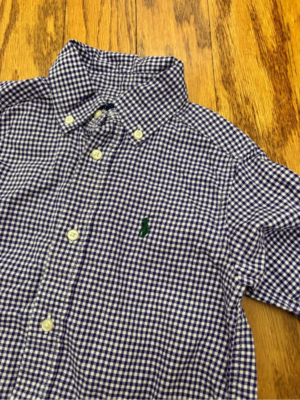 Ralph Lauren Toddler Boys 2T Button Down Shirt Bundle Gingham Plaid Oxford
